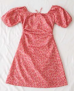 Floral Puff Sleeve Mini Dress