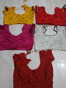 Assorted Ethnic Blouses - Pack of 5