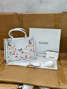 Aldo Floral Butterfly Tote Bag Set