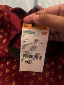 Stylish Maroon &amp; Gold Printed Blouse