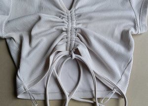 🤍 H&amp;M White Ribbed Crop Top 🤍