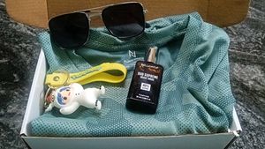 Men's Printed Shirt & Accessories Bundle