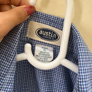 Unisex Plaid Loose Fit Shirt