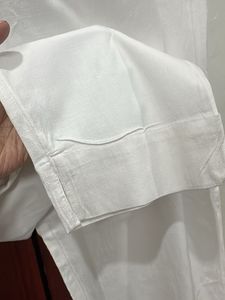 Classic White straight Pants