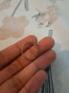 Elegant Cross &amp; Crystal Ring
