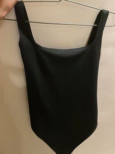 Black Sleeveless Bodysuit