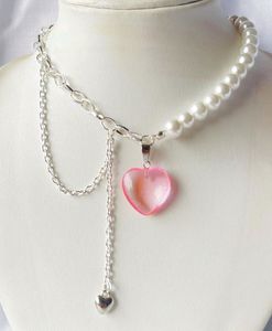 Pink Layered Heart Necklace