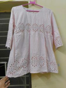 Pink Embroidered Top
