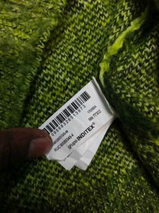 Zara Green Abstract Print Cardigan