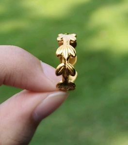Anti Tarnish Gold Vine Adjustable Ring