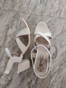 Women's White Strappy Sandals