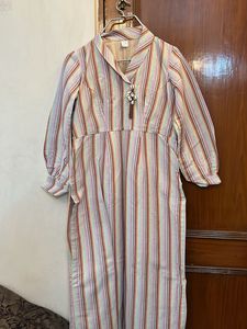 Multicoloured Collared Kurta for Casual Wear