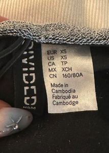 H&amp;M Silver Mini Dress