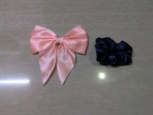 Hair Bow &amp; Scrunchie Set