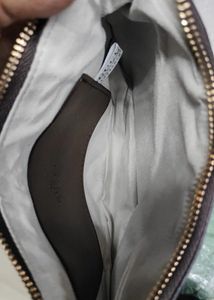Gucci Monogram Shoulder Bag with Strawberry Charm
