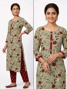 Elegant Floral Kurta Set