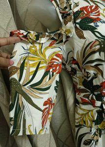 Beautiful Floral Cold Shoulder Maxi Dress