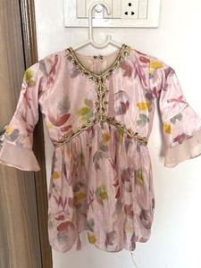 Beautiful Floral Kurta Set for girls