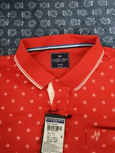 Men's Red Polka Dot Polo Shirt