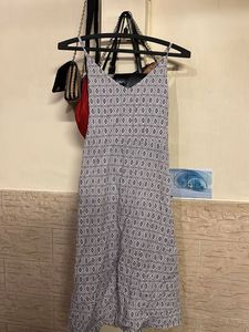 Cute Printed Spaghetti Strap Dress