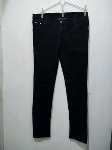 Coaster Pencil Tapered Skinny Fit Black Denim Jean