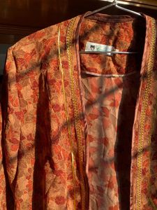 Vintage Floral Print Kimono Jacket
