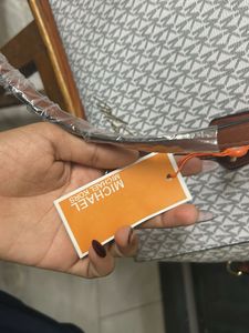 Michael Kors White Monogram Crossbody Bag