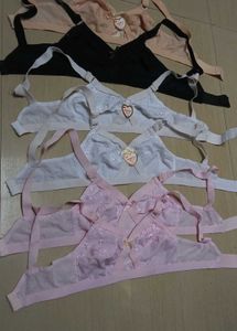 6 New Cotton Bras Combo Size 32B