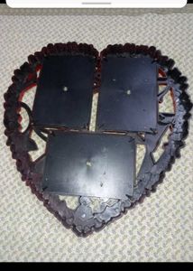 Heart-Shaped 3-in-1 Red Photo Frame – Unique