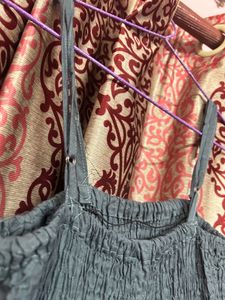 Women Grey Maxi Dress Full