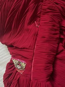 red beautiful party wear gowun