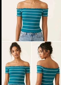 Striped Off-Shoulder Top
