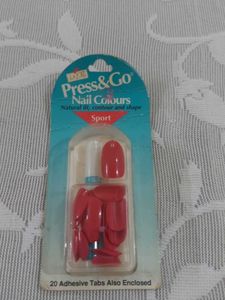 Press &amp; Go Sport Nail Colours - Red