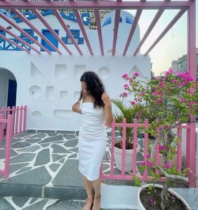 Elegant White Bodycon Dress