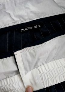 Double Waist Pinstripe Trousers