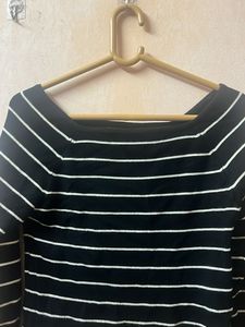 Chic Striped Long Sleeve Top