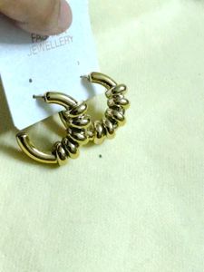 combo of 2 Twisted Hoop Earrings