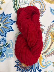 Wool Yarn - Pink, White, Red, Yellow