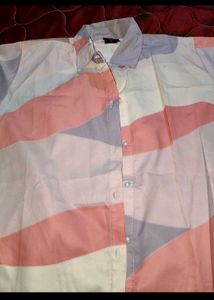 Chic Striped Button-Down Shirt for women