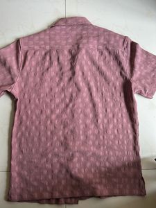 Cuban Collar Casual Short Sleeves Shirt