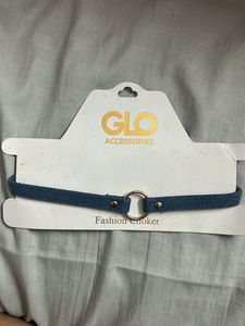 Blue Denim Fashion Choker Necklace