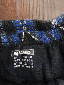 MACHO Men's Blue Printed Boxers xxl