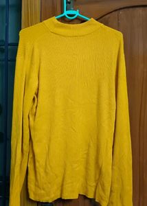 MUSTARD COLOURED PULLOVER FOR WOMEN