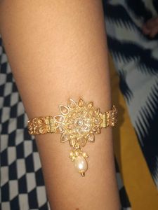 Golden Brass &amp; AmericanDiamond Handmade Baju Bandh