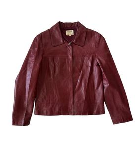 Burgundy Leather Jacket
