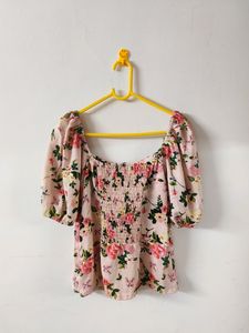 Pink Floral Top