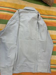 Classic Grey Striped Men's Shirt