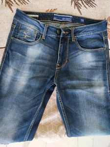 Men Blue Jackson Slim Trapped Fit Stone Wash Jeans
