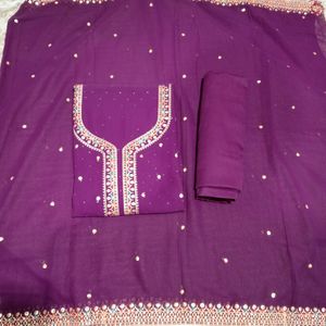 Embroidery Work Georgette Suit