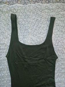 Olive Green Tank Dress